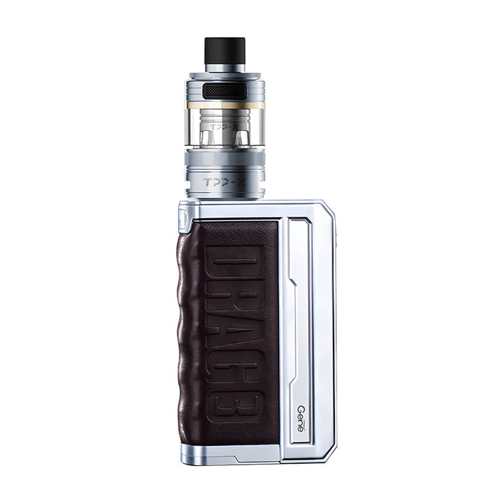 VooPoo Drag 3 TPP-X Pod Kit in Silver Coffee Brown – powerful dual-battery vape device with a bold design, TPP-X pod compatibility, and advanced performance features.