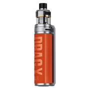 VooPoo Drag X Pro Pod Vape Kit in California Orange – high-performance vape device with a bold leather-textured finish, advanced chipset, and precise airflow control.