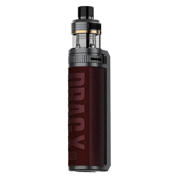 VooPoo Drag X Pro Pod Vape Kit in Mystic Red – high-performance vape device with a bold leather-textured finish, advanced chipset, and precise airflow control.