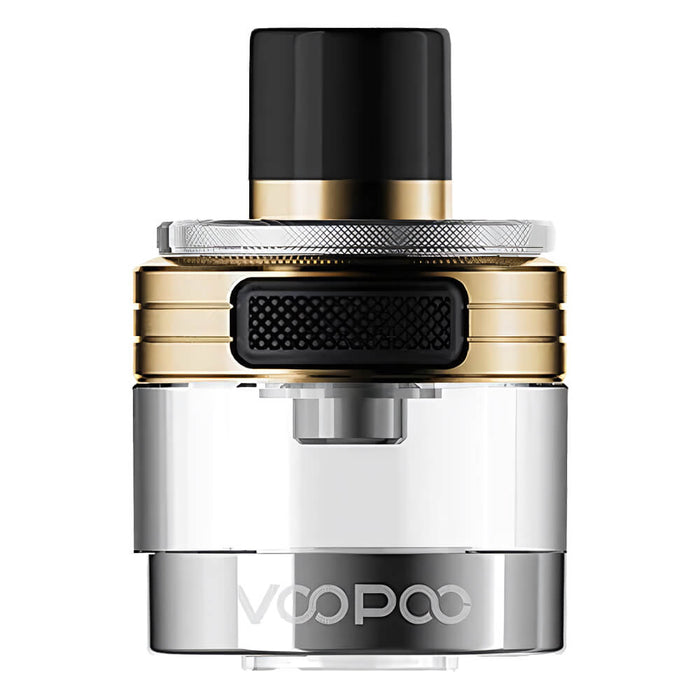VooPoo PnP X Pods – 2ml side-fill in Gold, leak-resistant, magnetic fit, works with PnP X coils for rich flavor & smooth vapor.