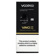 VooPoo Vinci II Pods – 6.5ml side-fill, leak-resistant, compatible with PnP coils for smooth flavor & vapor.