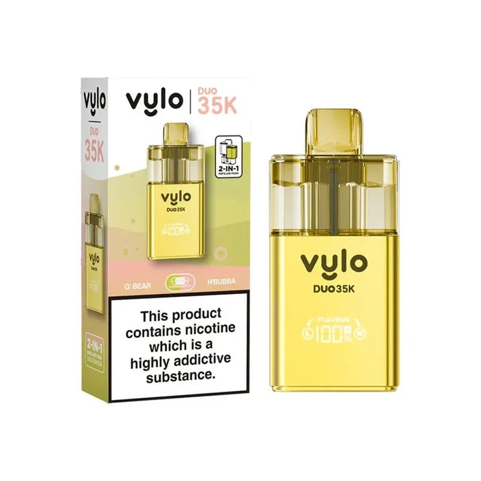 Vylo Duo 35K Prefilled Pod Kit in G Bear/ HBubba - offering up to 35000 puffs with smooth flavour