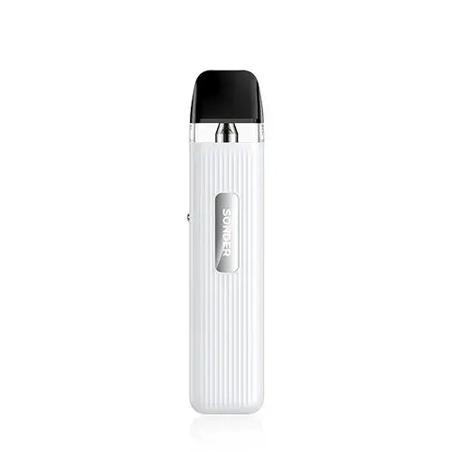 GeekVape Sonder Q Vape Pod Kit in White – sleek and lightweight pod system with a draw-activated design, adjustable airflow, and consistent performance for smooth MTL vaping.