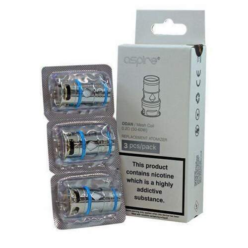 Genuine Aspire ODAN replacement mesh coil atomizer heads in 0.2Ω resistances for Aspire ODAN vape kits.