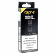Pack of five Aspire Nautilus 2S mesh replacement vape coils, available in 0.7ohm and 0.4ohm resistance options for smooth vaping performance.