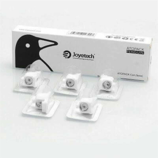 Genuine Joyetech ATOPACK Penguin JVIC1 Coils – 0.6Ω replacement coil heads, pack of 5 for Joyetech Penguin pod system.