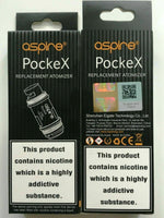 Load image into Gallery viewer, Genuine Aspire PockeX Replacement Coils – 0.6Ω coils, pack of 5 for Aspire PockeX vape kit.
