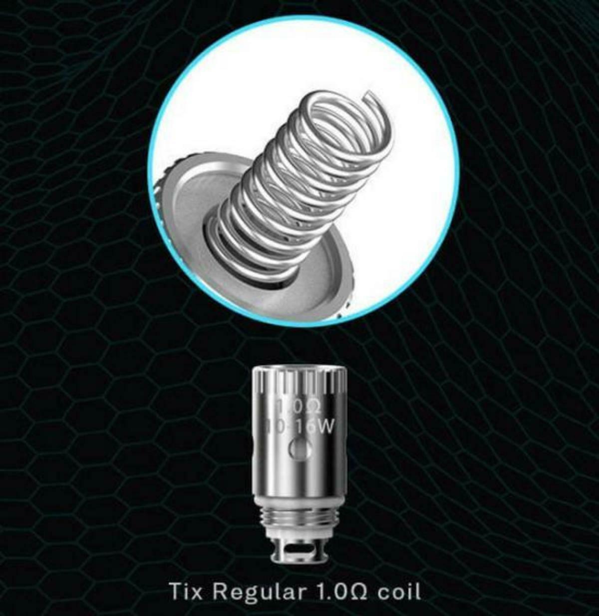 Genuine Rincoe Tix mesh replacement coils, 1.0 ohm atomizer heads for Rincoe Tix pod system