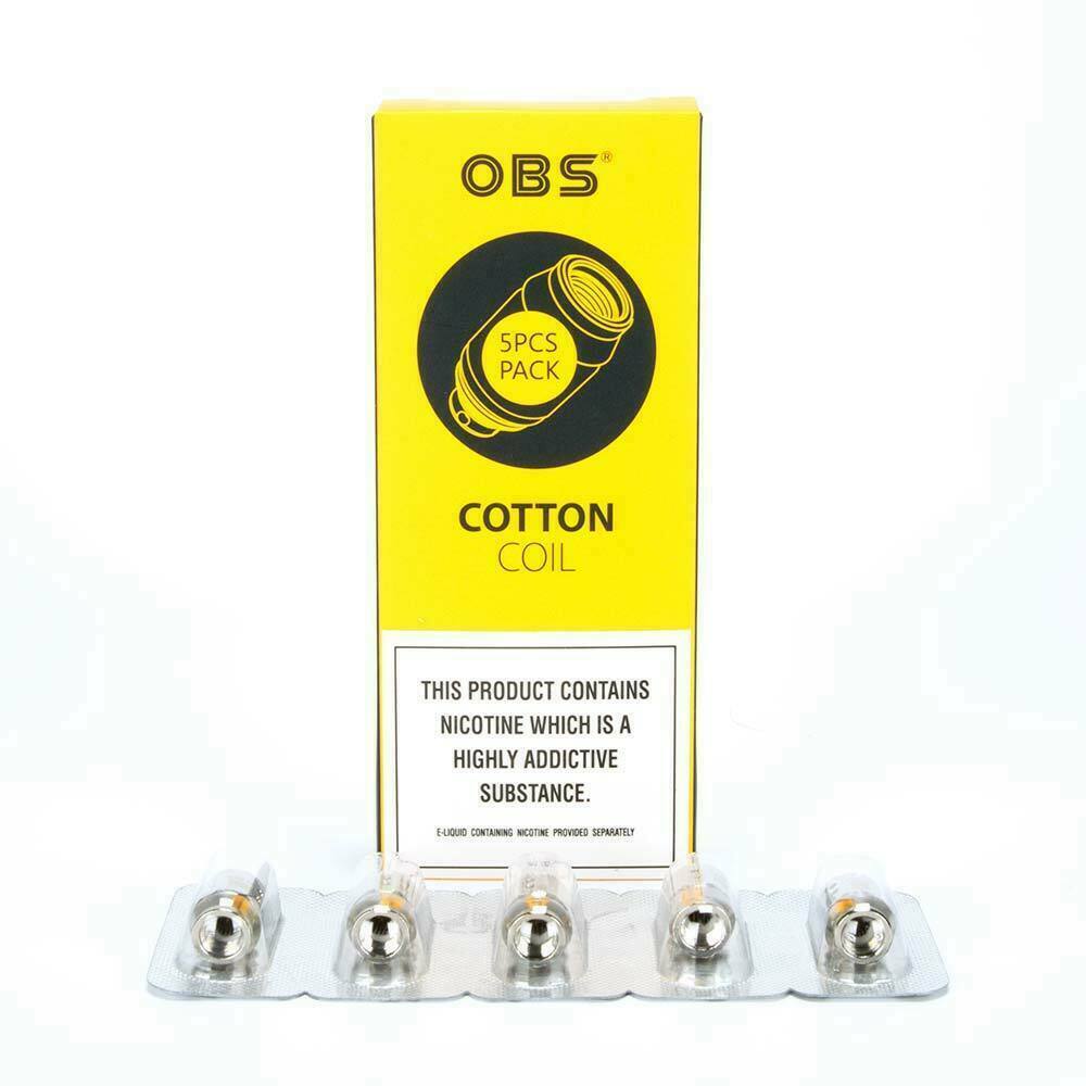 OBS KFB 2 S1 and N1 real coil atomizers, pack of 5 replacement coils compatible with OBS KFB 2 pod vape kits.