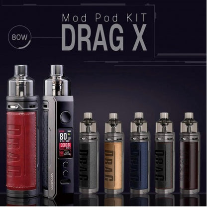 Voopoo Drag X Mod Pod Vape Starter Kit OR Pack of 5x Replacement Coils