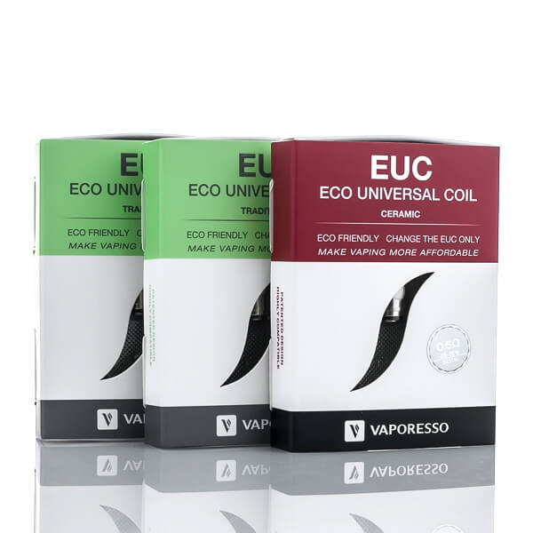 Vaporesso EUC replacement coils for Tarot Nano, available in traditional and ceramic designs for versatile vaping performance.
