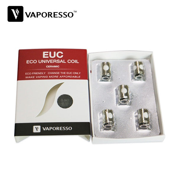 Vaporesso EUC replacement coils for Tarot Nano, available in traditional and ceramic designs for versatile vaping performance.