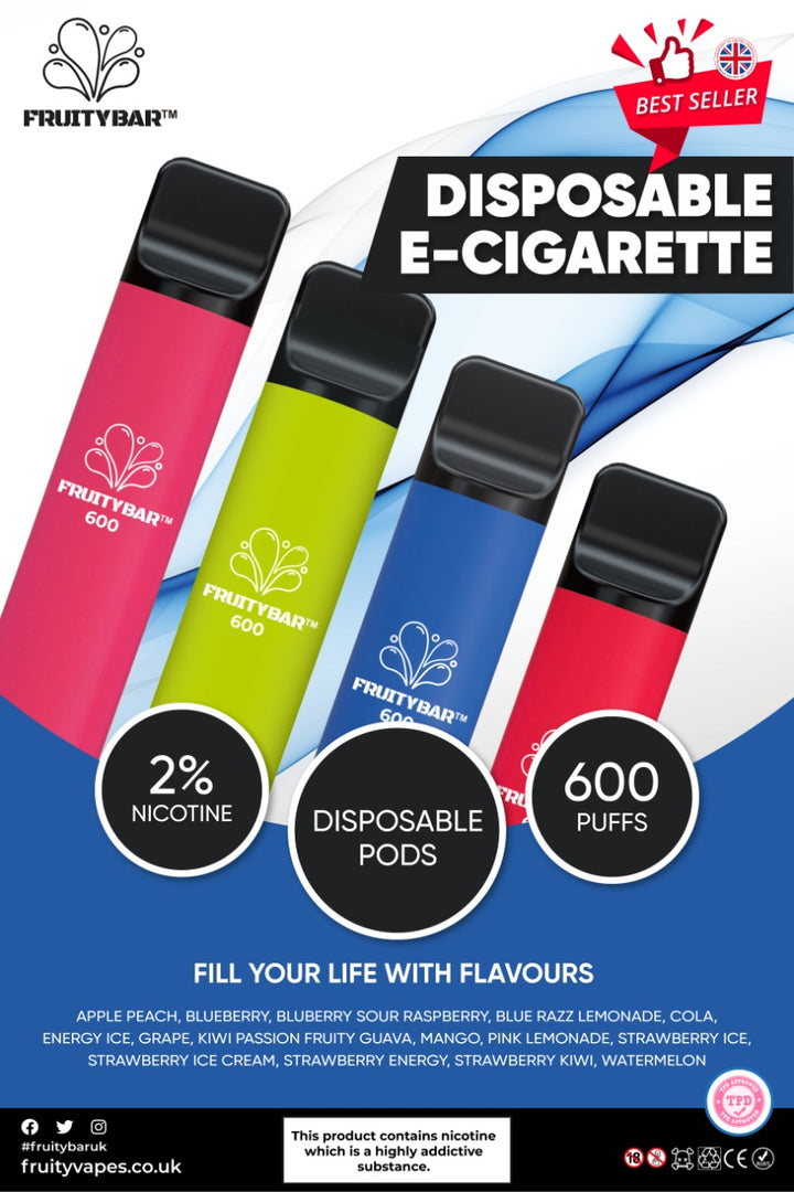 Fruity Bar Disposable Vape Pen | 20mg | 600 PUFFS |All New Flavors Eco Smok Vape Store Fruity Bar Disposable Vape Pen | 20mg | 600 PUFFS |All New Flavors Eco Smok Vape Store