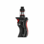 Load image into Gallery viewer, Smok Mag V8 Mod Vape Kit in Black and Red – a powerful and rugged device inspired by the shape of a gun handle, featuring a single 21700/20700/18650 battery compatibility, TFV8 Baby V2 tank, and a striking black finish for maximum style and performance.
