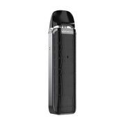 Vaporesso Luxe Q Pod Kit in Black – sleek and pocket-friendly vape device featuring a textured black finish, built-in 1000mAh battery, draw-activated firing, and SSS leak-resistant pods for a smooth and mess-free vaping experience.