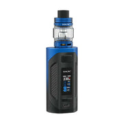 SMOK Rigel Mod Kit with TFV9 tank, 2ml e-liquid capacity, 230W starter kit in Black Blue with advanced temperature control and adjustable settings.