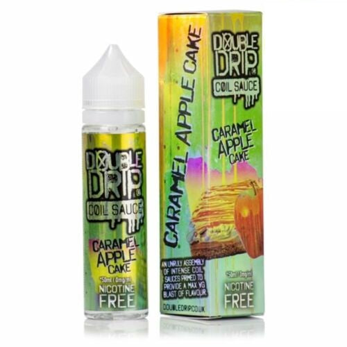 Double Drip Caramel Apple Coil Sauce 50ml e-liquid with 80VG/20PG ratio, offering a zesty lemon candy flavor.