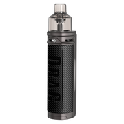 VooPoo Drag X CARBON FIBER mod pod vape starter kit with adjustable wattage, refillable pod, and sleek ergonomic design.