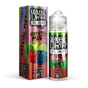 Double Drip Crystal Mist Coil Sauce 50ml e-liquid with 80VG/20PG ratio, offering a zesty lemon candy flavor.
