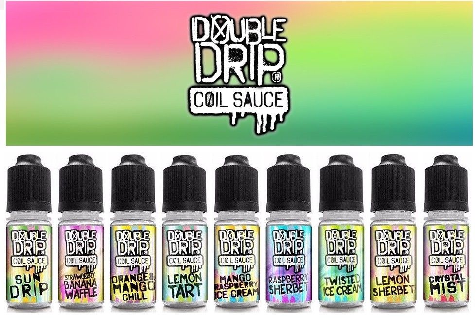 Double Drip Coil Sauce Sub Ohm Vape Juice 3mg, 6mg 10ml 70/30 VG/PG | Pack of 10x 10ml.