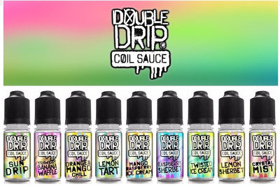Double Drip Coil Sauce Sub Ohm Vape Juice 3mg, 6mg 10ml 70/30 VG/PG | Pack of 10x 10ml.
