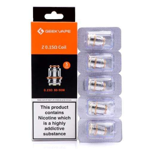 Geekvape Zeus Sub-Ohm replacement mesh coils available in Z variants for enhanced flavor and cloud production.