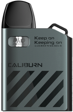 Load image into Gallery viewer, Uwell Caliburn AK2 Pod Kit in Graphite Gray, a sleek and compact vape device with refillable 2ml pods and long‑lasting battery, or a pack of 4 genuine replacement pods, designed to deliver smooth vapor and rich flavor for a premium vaping experience.
