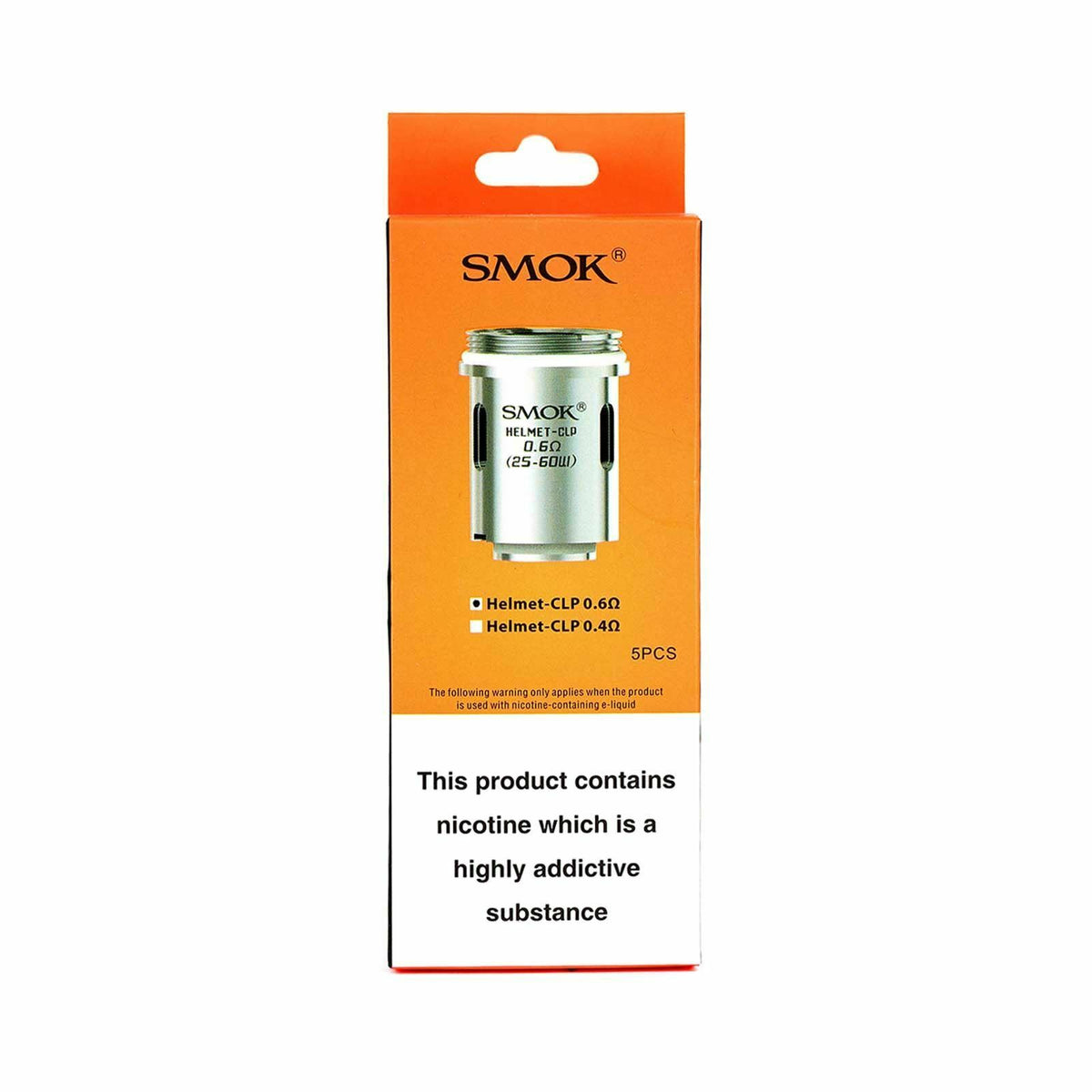 SMOK Helmet & Helmet Mini Replacement Coils - Pack of 5pcs in 0.4Ω 0.6Ω 0.85Ω.