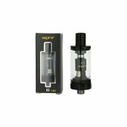 Genuine Aspire K3 BVC clearomizer atomizer tank with 1.8Ω fitted coilin Black, 2ml e-liquid capacity.