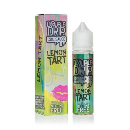 Double Drip Lemon Tart Coil Sauce 50ml e-liquid with 80VG/20PG ratio, offering a zesty lemon candy flavor.