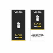 Genuine Voopoo PnP M1 Mesh Coils 0.45Ω – pack of 5 replacement coil heads for Voopoo pod kits and mods.