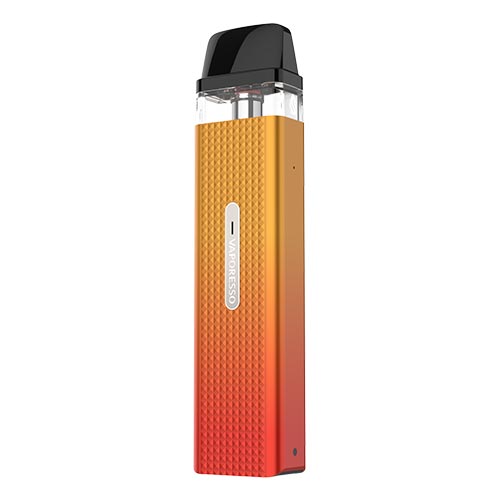 Vaporesso XROS Mini Vape Pod Kit in Orange Red – compact and stylish pod system with a 1000mAh battery, fixed airflow for consistent MTL draws, and SSS leak-resistant technology for mess-free vaping.