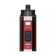 SMOK RPM 160 Mod Pod Vape Kit in Red Carbon Fiber – dual 18650 battery pod mod with high wattage and powerful performance.