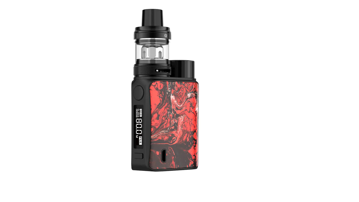 Vaporesso Swag II Vape Kit in Flame Red – a compact, ergonomic device with AXON chip, 80W output, and NRG PE tank for a smooth and customizable vaping experience.