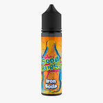 Load image into Gallery viewer, Soda Burst Iron Soda 60ml e-liquid short fill with 0mg nicotine and 50VG/50PG ratio, delivering a fizzy pineapple flavor.
