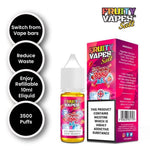 Load image into Gallery viewer, Fruity Juice Nic Salt 10ml Vape E Liquid 10mg Vape Juice 50/50 VG/PG
