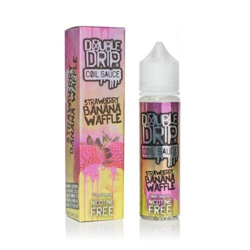 Double Drip Strawberry Banana Waffle Coil Sauce 50ml e-liquid with 80VG/20PG ratio, offering a zesty lemon candy flavor.
