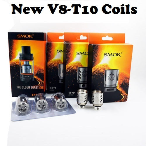 Genuine SMOK TFV8 Coils | V8-T10 | V8-T8 | V8-Q4 | V8-T6 | The Cloud Beast Head.