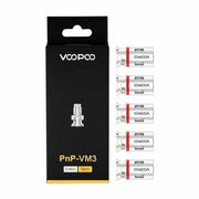 Genuine VooPoo VINCI PnP VM3 0.45 ohm mesh vape coils for 60–80W direct-to-lung vaping, pack of 5 replacement coils
