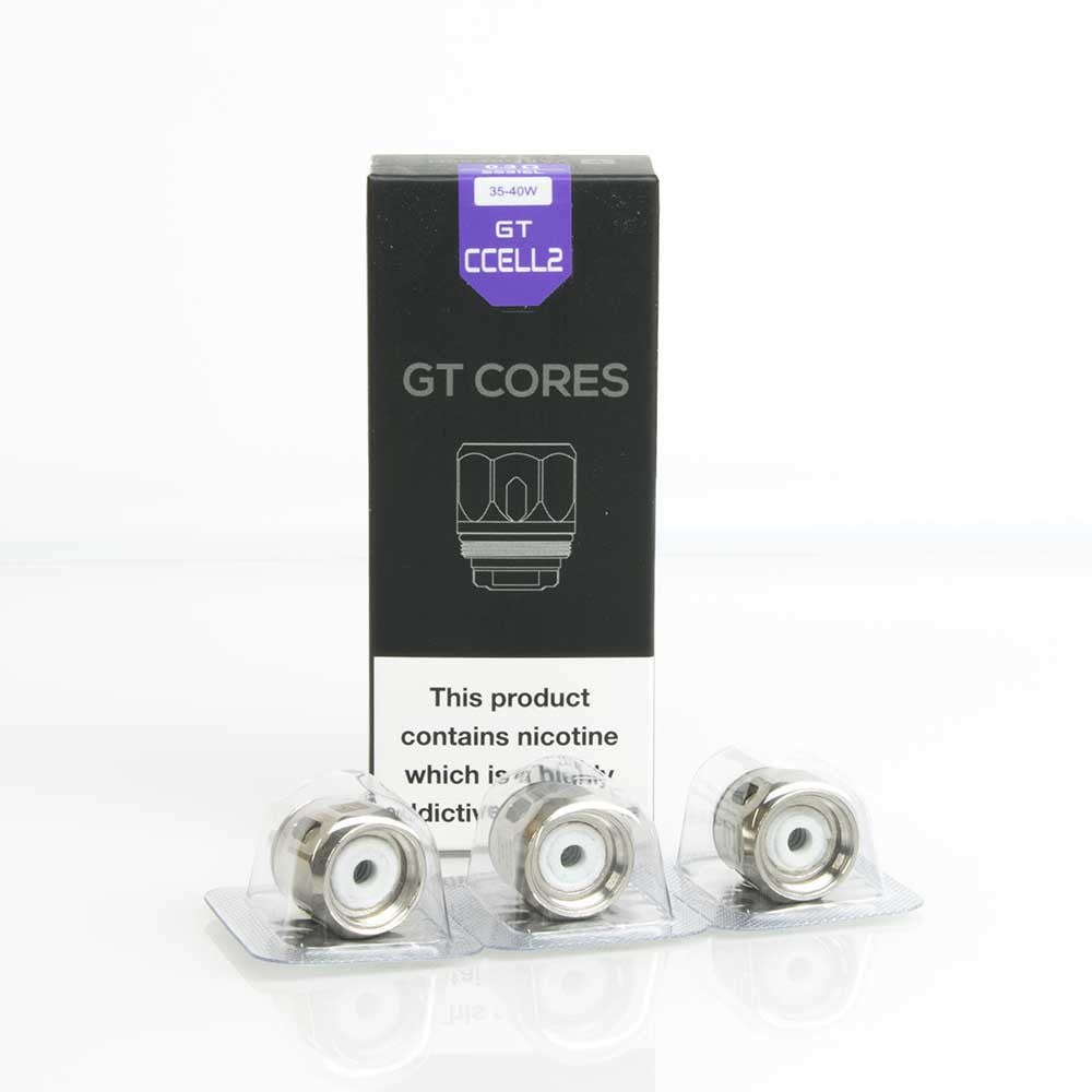 Pack of three Vaporesso GT Core replacement coils compatible with NRG and Cascade tanks, designed for rich flavor and vapor production.