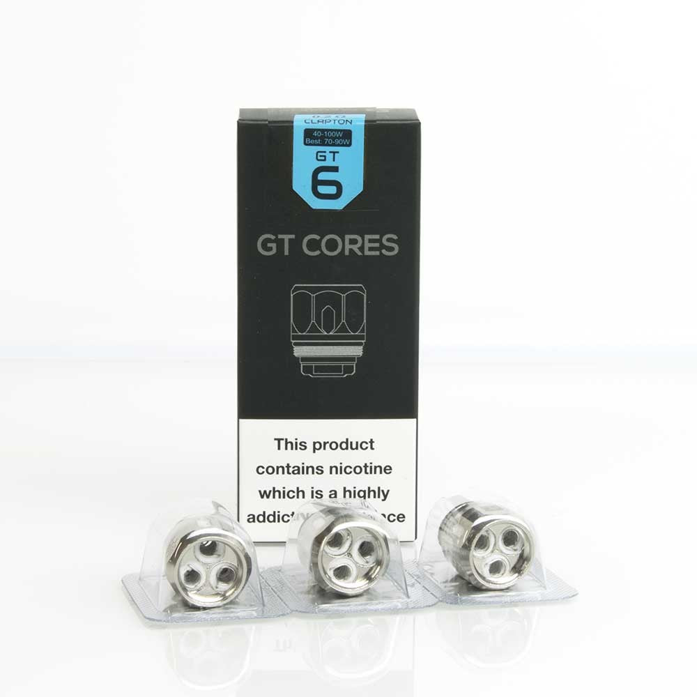 Pack of three Vaporesso GT Core replacement coils compatible with NRG and Cascade tanks, designed for rich flavor and vapor production.