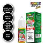 Load image into Gallery viewer, Fruity Juice Nic Salt 10ml Vape E Liquid 10mg Vape Juice 50/50 VG/PG
