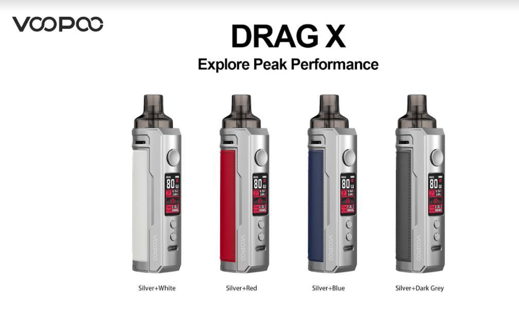 Voopoo Drag X Kit | 2ml Capacity | 80W Vape Device | E-Cigarette Pod Mod Kit