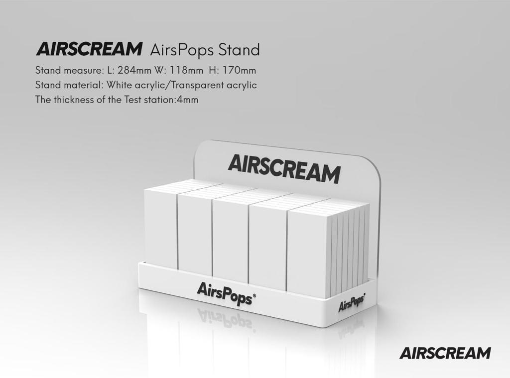 Airscream AirPops Pro Vape Kit – ultra-compact and minimalist pod system designed for smooth MTL vaping, featuring a sleek body, rapid draw activation, and compatibility with AirPops Pro prefilled pods for clean and consistent flavor delivery.