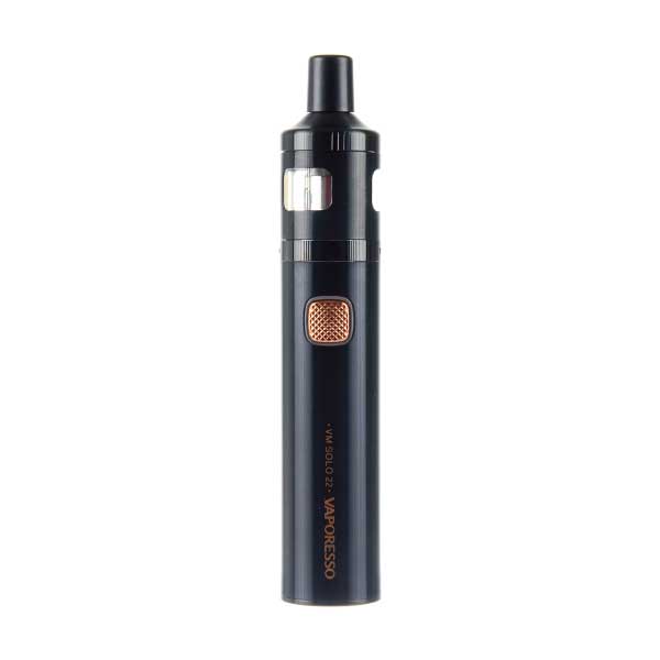 Vaporesso VM SOLO 22 pod system kit in Black, featuring a 2000mAh battery, compact design, and TPD compliant for easy and reliable vaping.