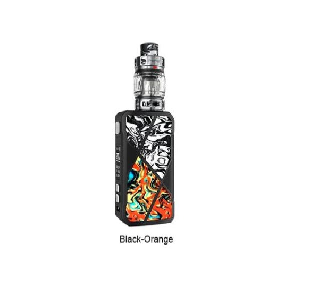 Freemax Maxus 200W box mod vaping kit in black-orange finish with 2ml tank capacity, designed for powerful and customizable vaping.