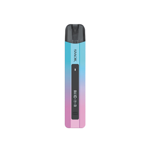 SMOK Nfix Pro 25W Pod System Kit in Cyan Pink – ultra-slim and powerful pod device with an adjustable 5–25W output, 700mAh battery, and compatibility with LP1 coils for precise MTL vaping.