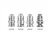 Voopoo PnP Replacement Coils – pack of 5 coil heads available in M1 Mesh 0.45Ω, R1 0.8Ω, R2 1.0Ω, or M2 0.6Ω for Voopoo pod kits and mods.