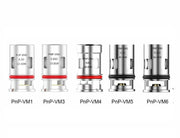 VooPoo VINCI PnP replacement coils VM1 VM3 VM4 VM5 VM6 and PnP-RBA rebuildable head, pack of 5