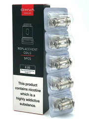 Genuine Oxva Origin Unicoil 0.2 ohm mesh vape coils, pack of 5 replacement atomizers for Oxva Origin pod kits